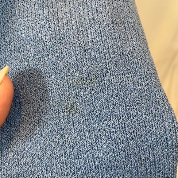 St. John Collection Brand Blue Full Zipper Knit Jacket Size 4 - Picture 7 of 13